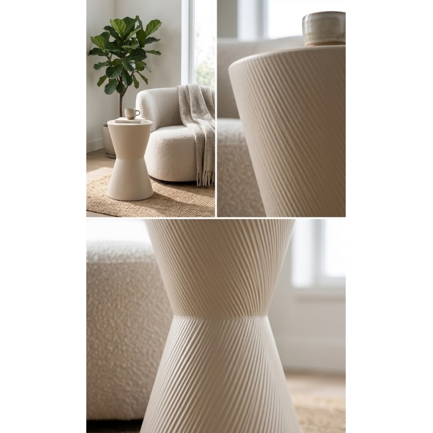 Bijzettafel PETIT Ø 29 cm crème