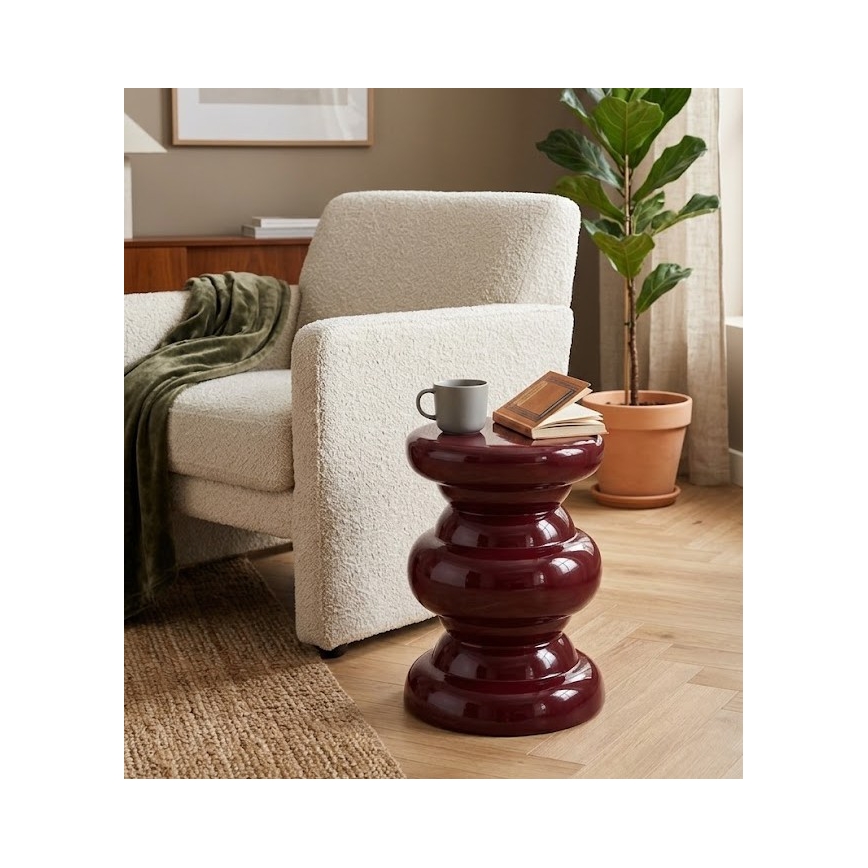 Bijzettafel PETIT, Ø 31 cm, rood