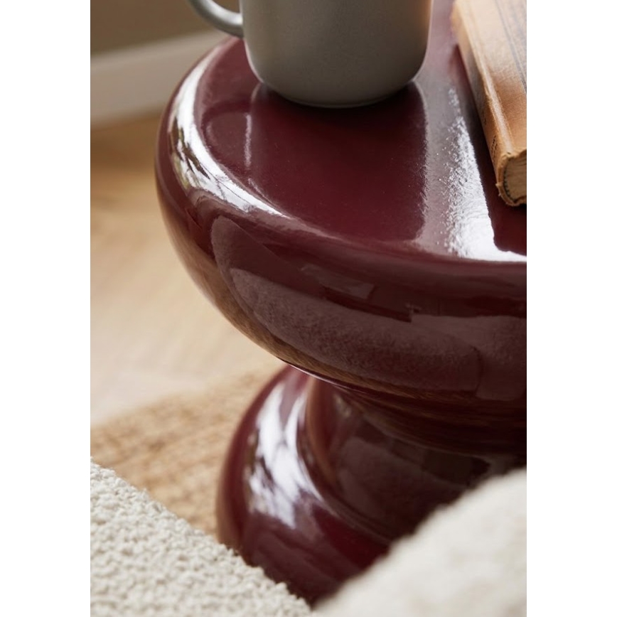 Bijzettafel PETIT, Ø 31 cm, rood