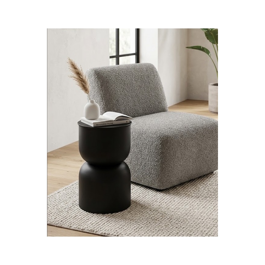 Bijzettafel PETIT Ø 31 cm zwart