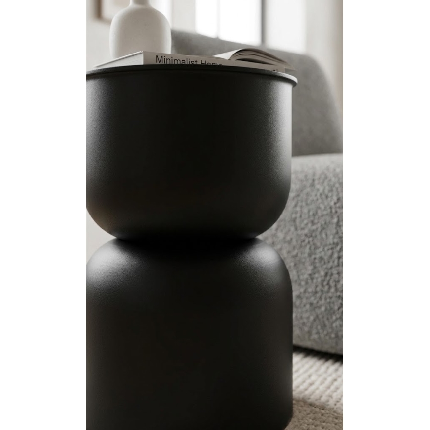 Bijzettafel PETIT Ø 31 cm zwart