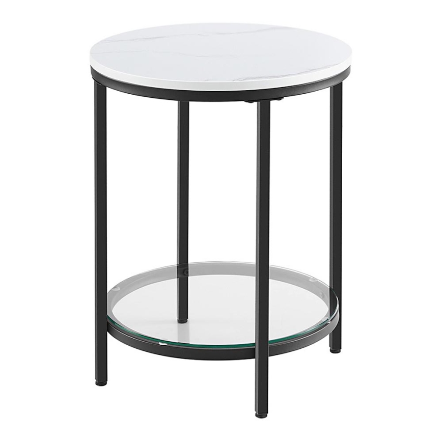 Bijzettafel SID zwart/wit