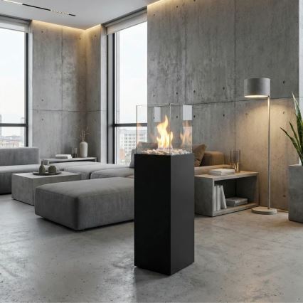 Biohaard ALICANTE 26,5x80,5 cm 2kW zwart + beschermkap