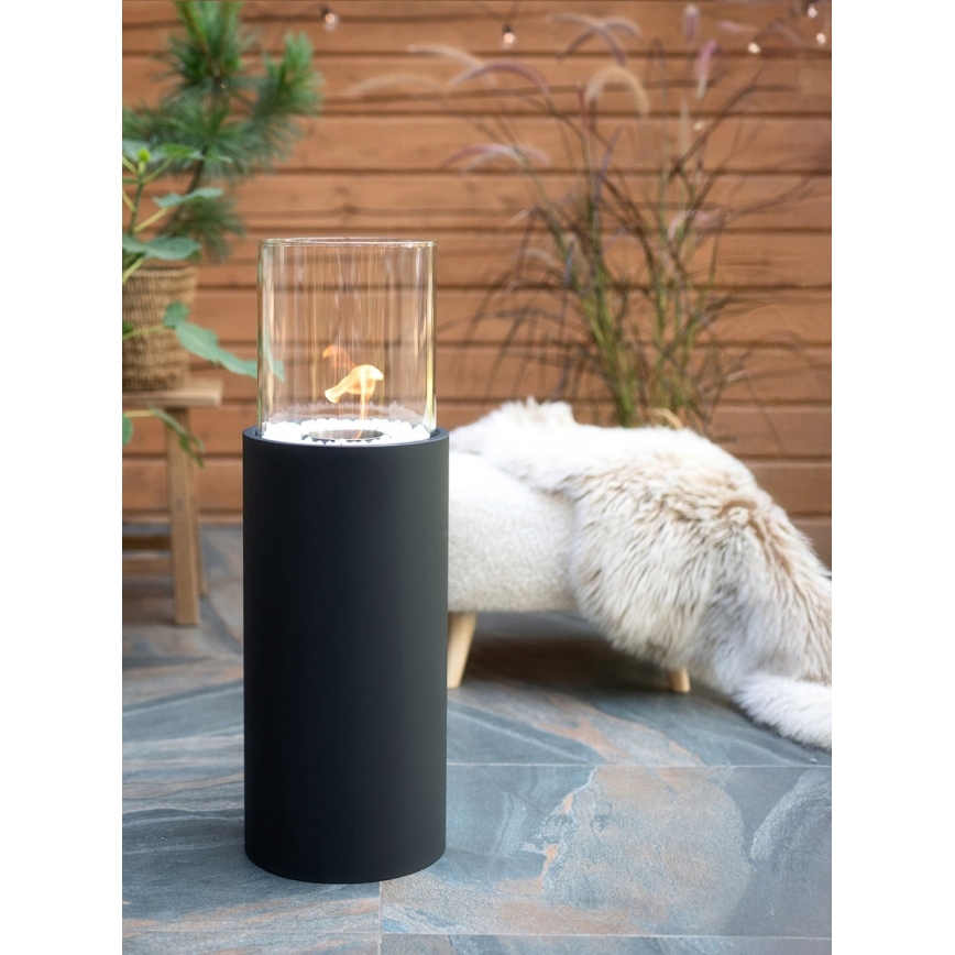 Biohaard ROMA 26,5x80,5 cm 2 kW zwart + beschermkap