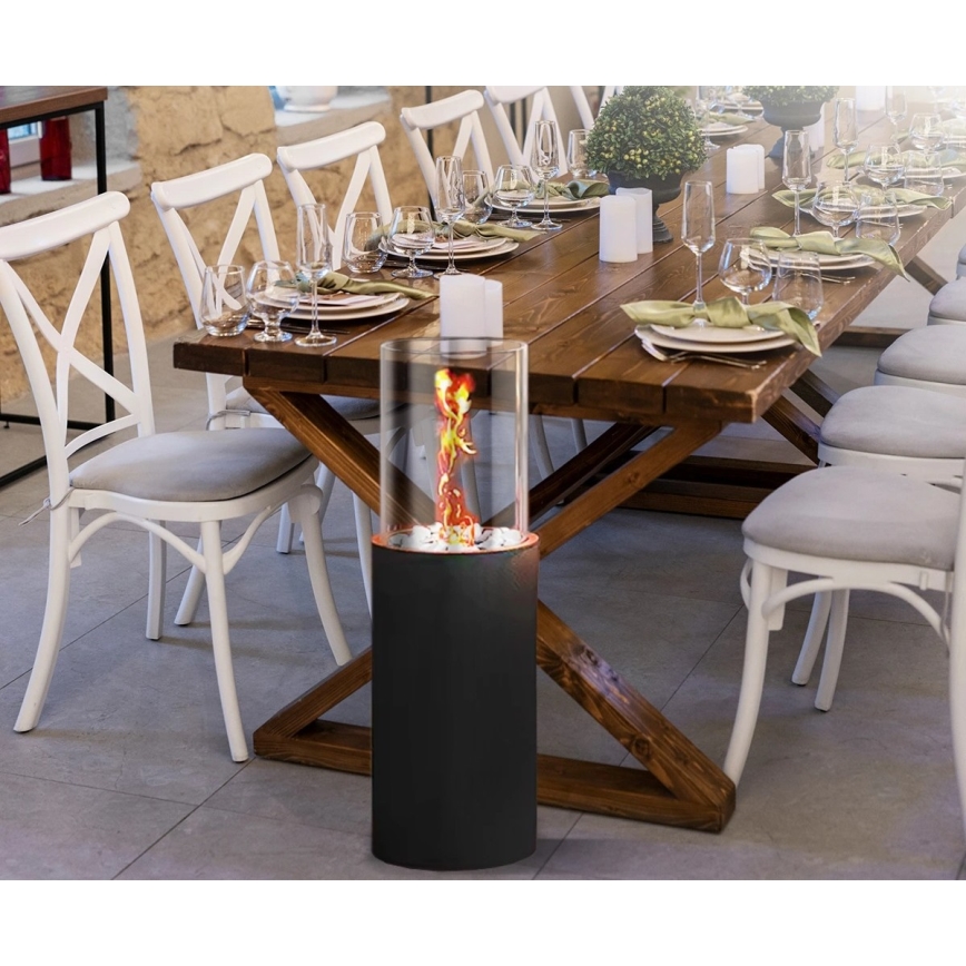 Biohaard ROMA 26,5x80,5 cm 2 kW zwart + beschermkap