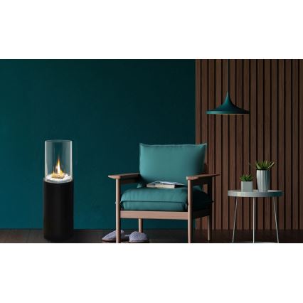 Biohaard ROMA 26,5x80,5 cm 2 kW zwart + beschermkap