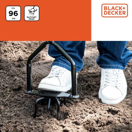 BLACK+DECKER - Tuin cultivator/bodem fees 96 cm