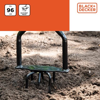 BLACK+DECKER - Tuin cultivator/bodem fees 96 cm