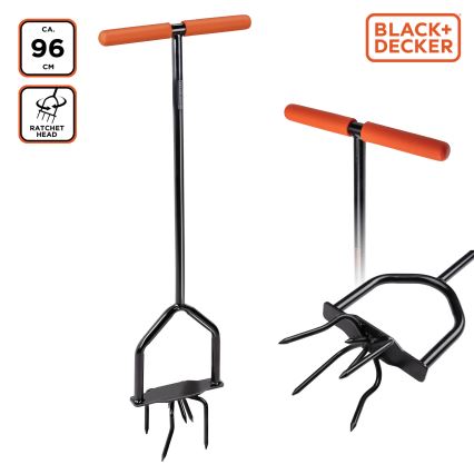 BLACK+DECKER - Tuin cultivator/bodem fees 96 cm