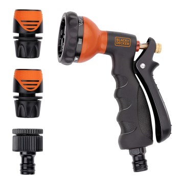 BLACK+DECKER - Tuinsproeier met 3 koppelingen