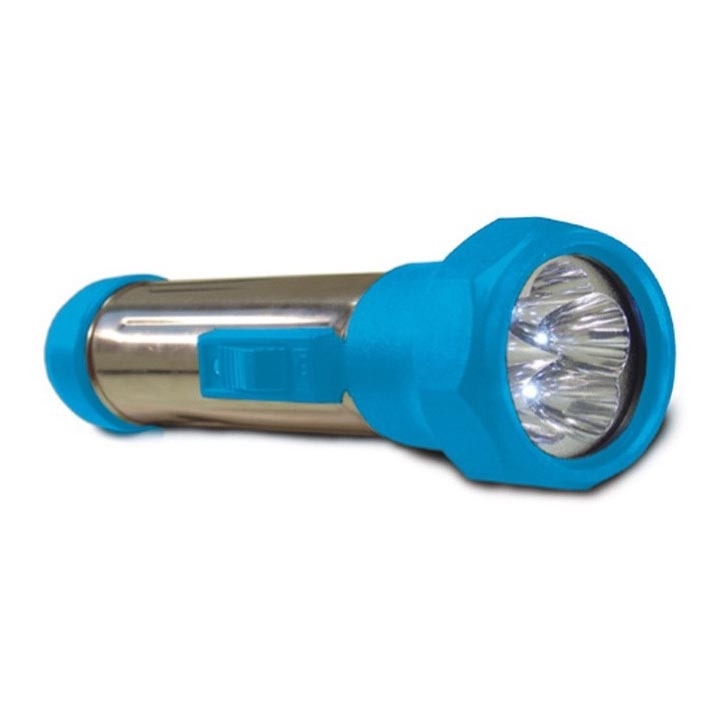 Blauw LED-lampje met batterij  0,4W/2xD