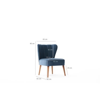 Blauwe fauteuil SELI