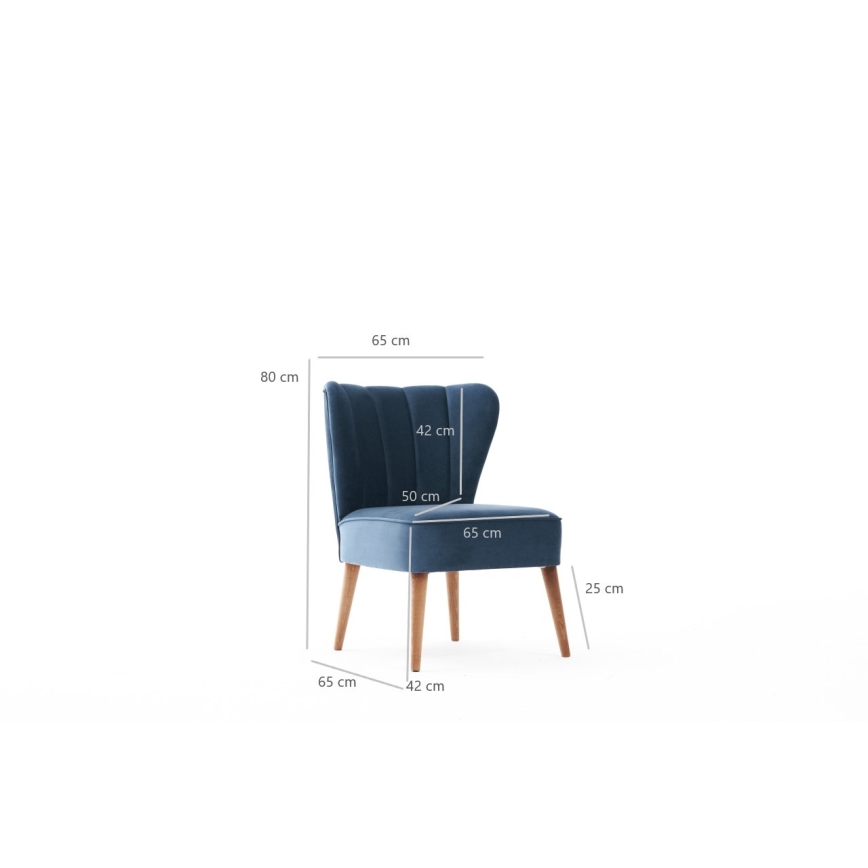 Blauwe fauteuil SELI