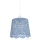 Blauwe Hanglamp aan koord kinderkamer NONNA 1x E27 / 60W / 230V