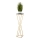Bloemen/Planten standaard LOFT 100x24 cm goud/zwart