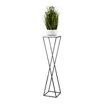 Bloemen/Planten standaard LOFT 100x24 cm zwart/wit