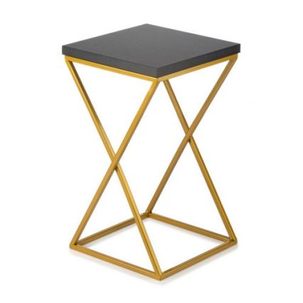 Bloemen/Planten standaard LOFT 40x24 cm goud/zwart
