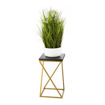 Bloemen/Planten standaard LOFT 40x24 cm goud/zwart
