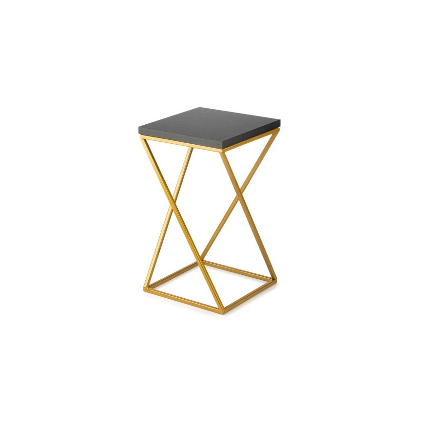 Bloemen/Planten standaard LOFT 40x24 cm goud/zwart