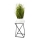 Bloemen/Planten standaard LOFT 40x24 cm zwart/wit
