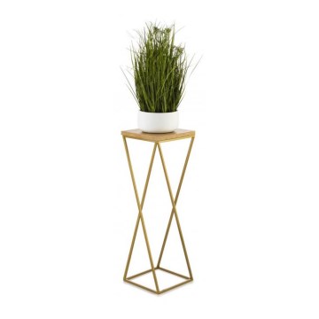 Bloemen/Planten standaard LOFT 70x24 cm goud/bruin