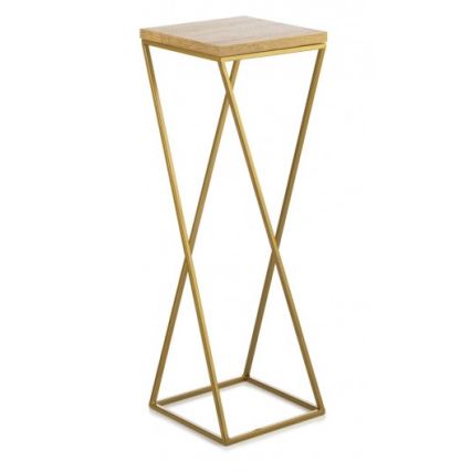 Bloemen/Planten standaard LOFT 70x24 cm goud/bruin