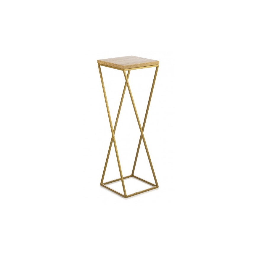 Bloemen/Planten standaard LOFT 70x24 cm goud/bruin