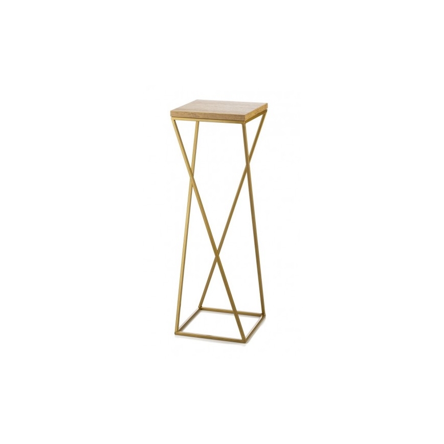 Bloemen/Planten standaard LOFT 70x24 cm goud/bruin