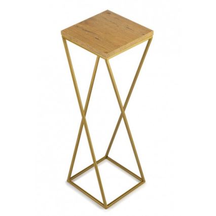 Bloemen/Planten standaard LOFT 70x24 cm goud/bruin