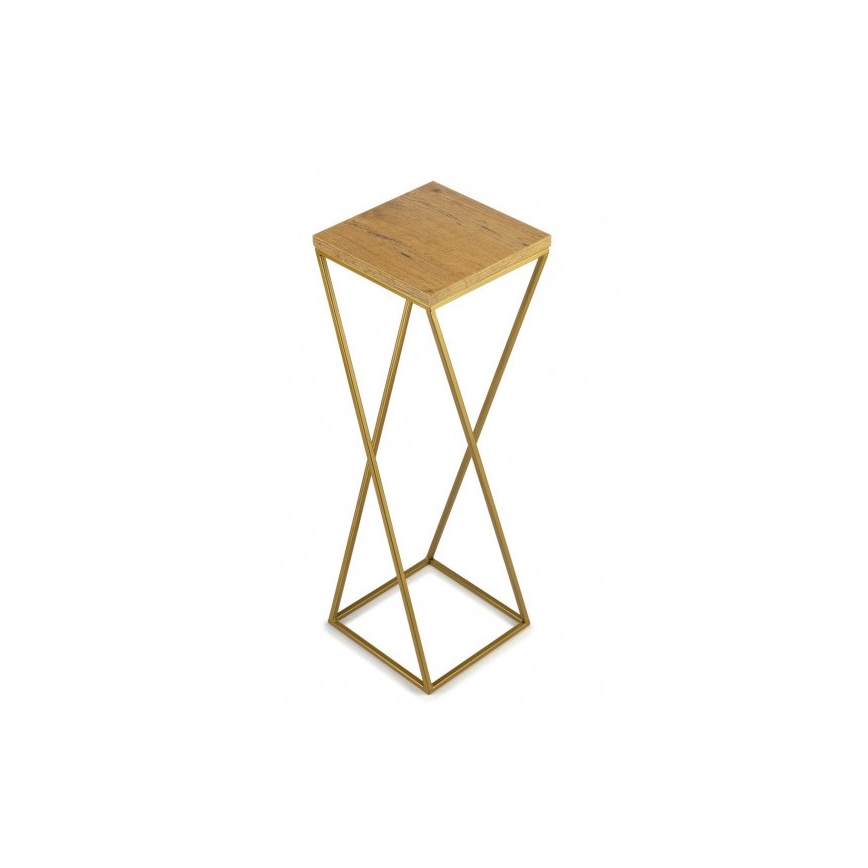Bloemen/Planten standaard LOFT 70x24 cm goud/bruin