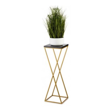 Bloemen/Planten standaard LOFT 70x24 cm goud/zwart