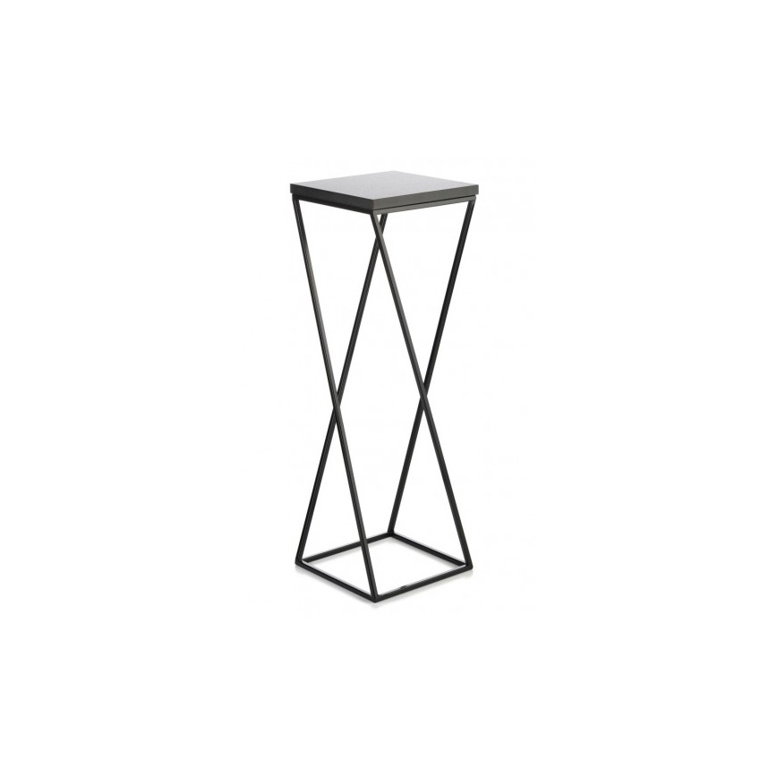 Bloemen/Planten standaard LOFT 70x24 cm zwart