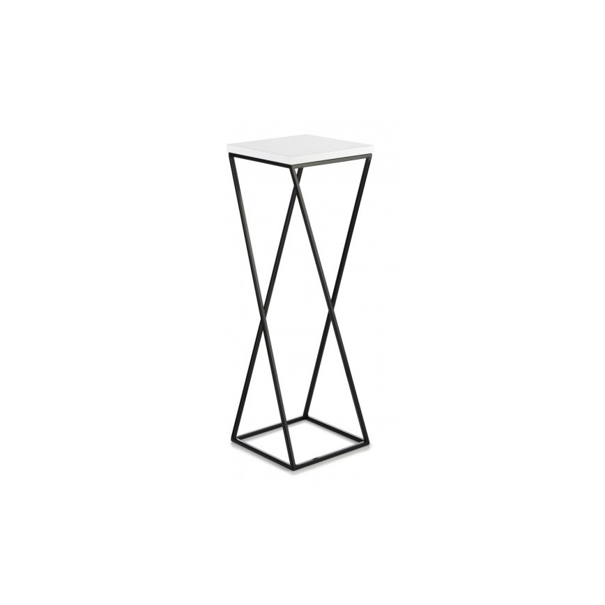 Bloemen/Planten standaard LOFT 70x24 cm zwart/wit