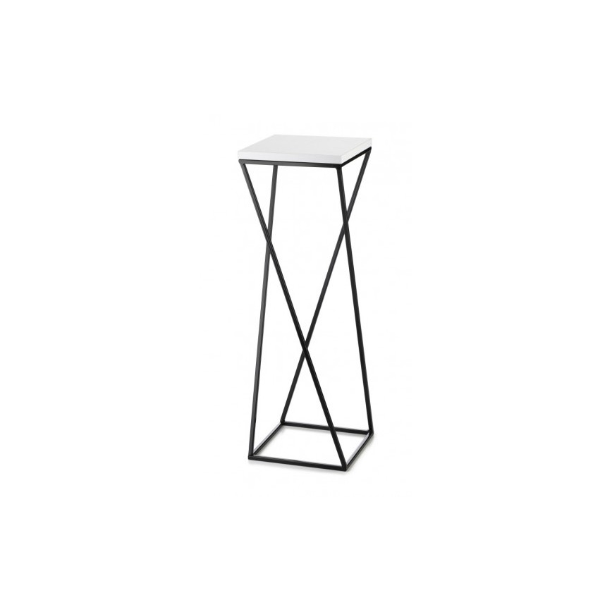 Bloemen/Planten standaard LOFT 70x24 cm zwart/wit