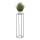 Bloemen standaard 100x24 cm antraciet