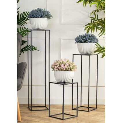 Bloemen standaard 100x24 cm antraciet
