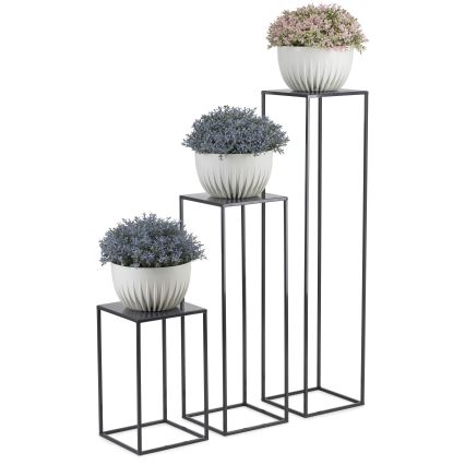 Bloemen standaard 100x24 cm antraciet