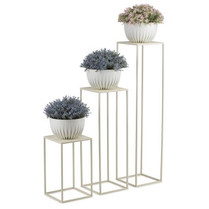 Bloemen standaard 100x24 cm crème