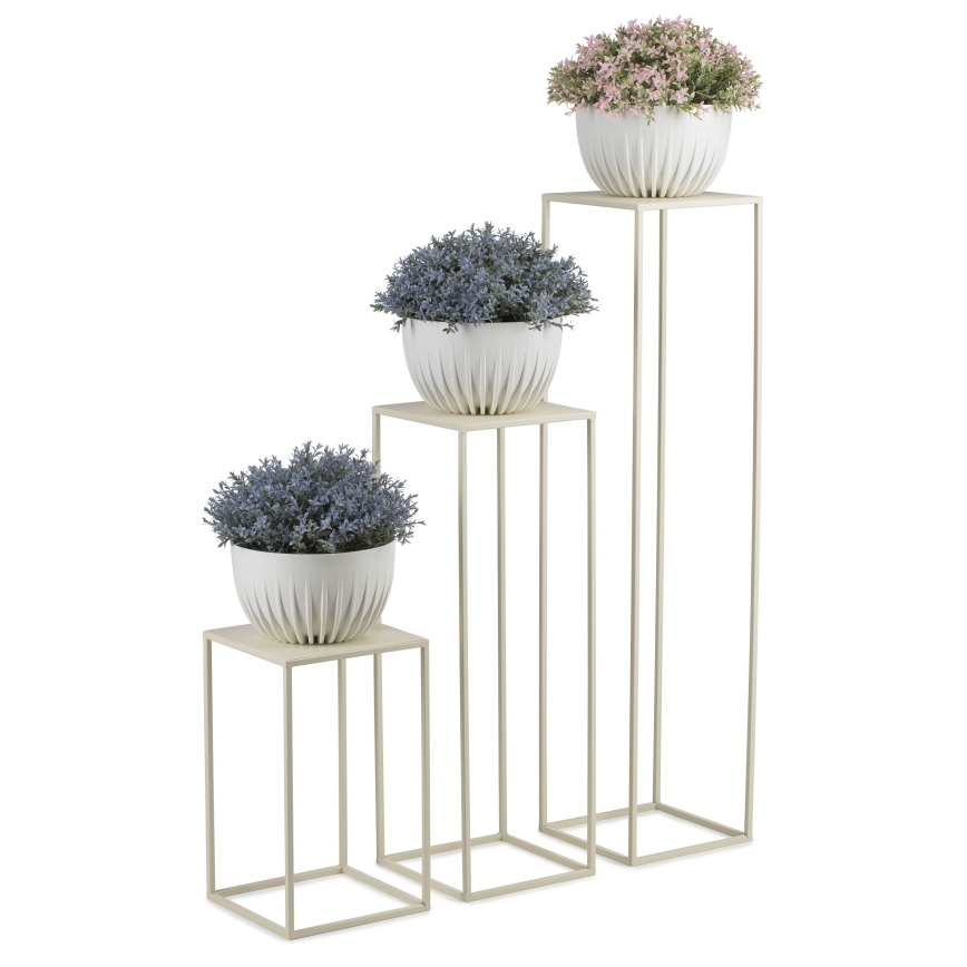 Bloemen standaard 100x24 cm crème