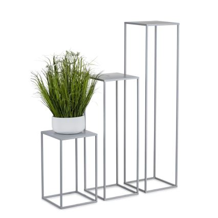 Bloemen standaard 100x24 cm grijs