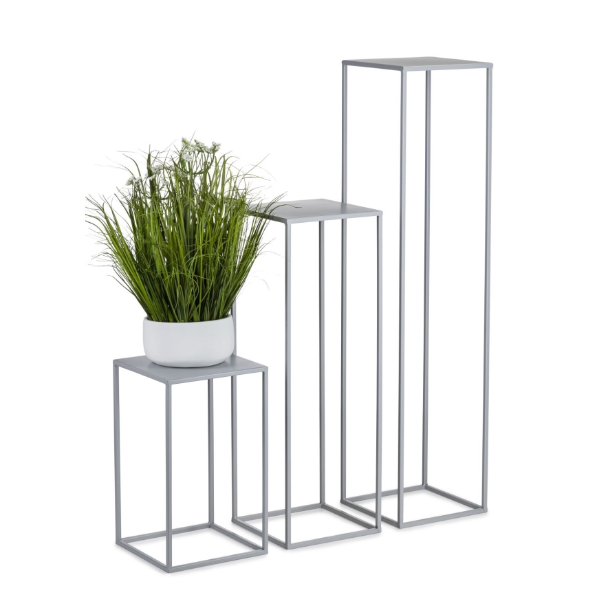 Bloemen standaard 100x24 cm grijs