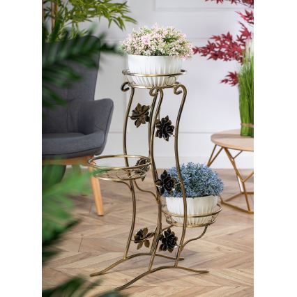 Bloemen standaard 100x70 cm goud