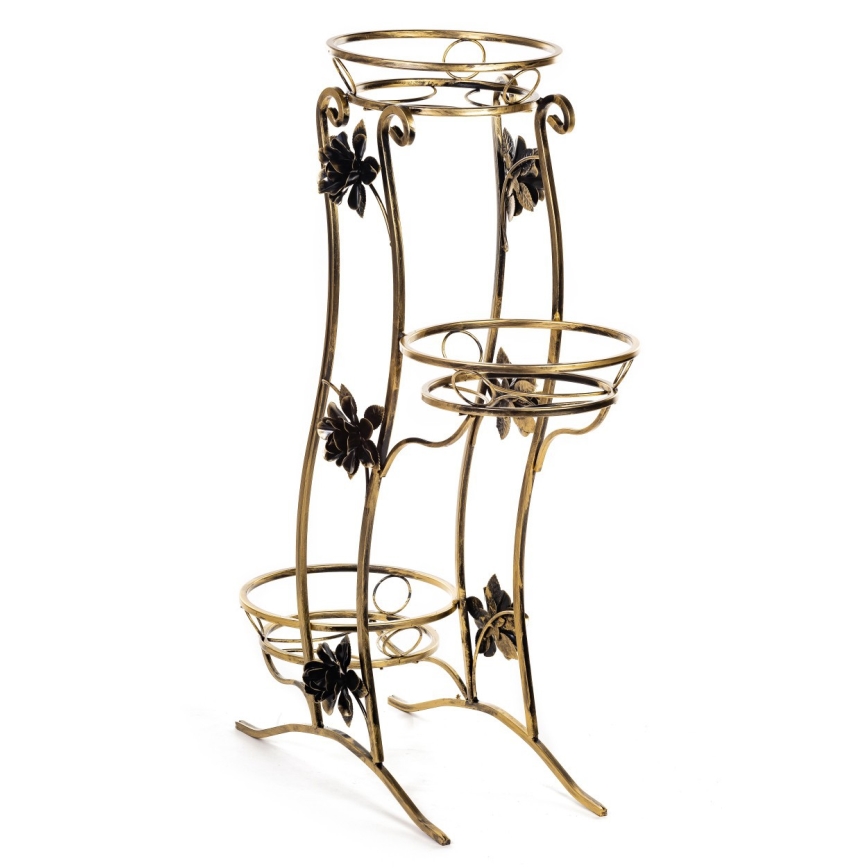 Bloemen standaard 100x70 cm goud