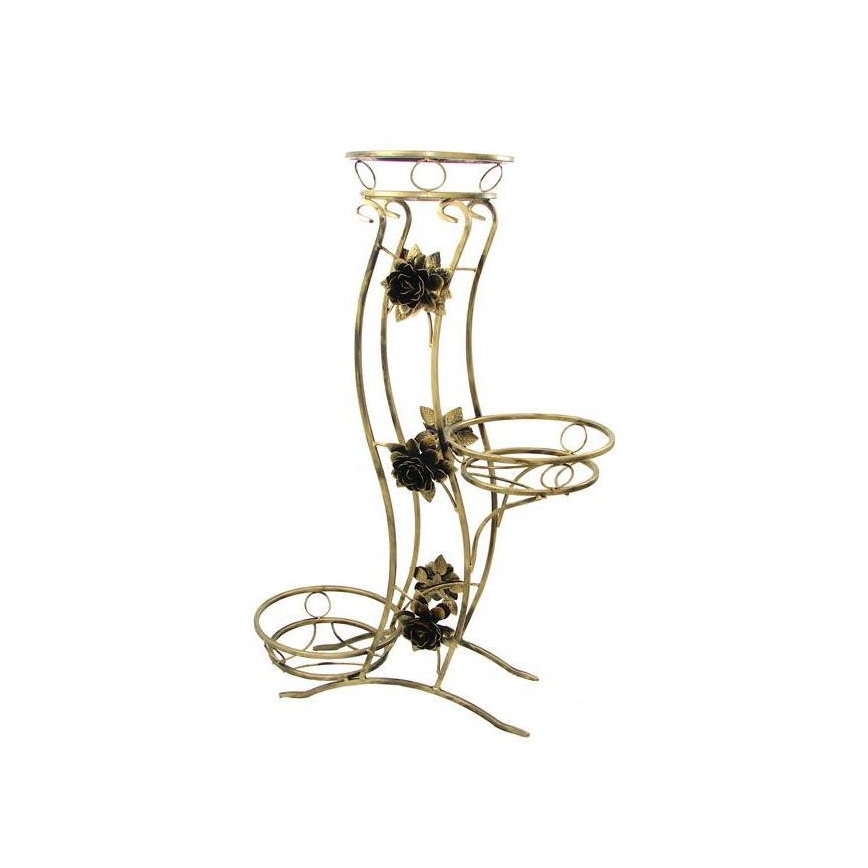 Bloemen standaard 100x70 cm goud