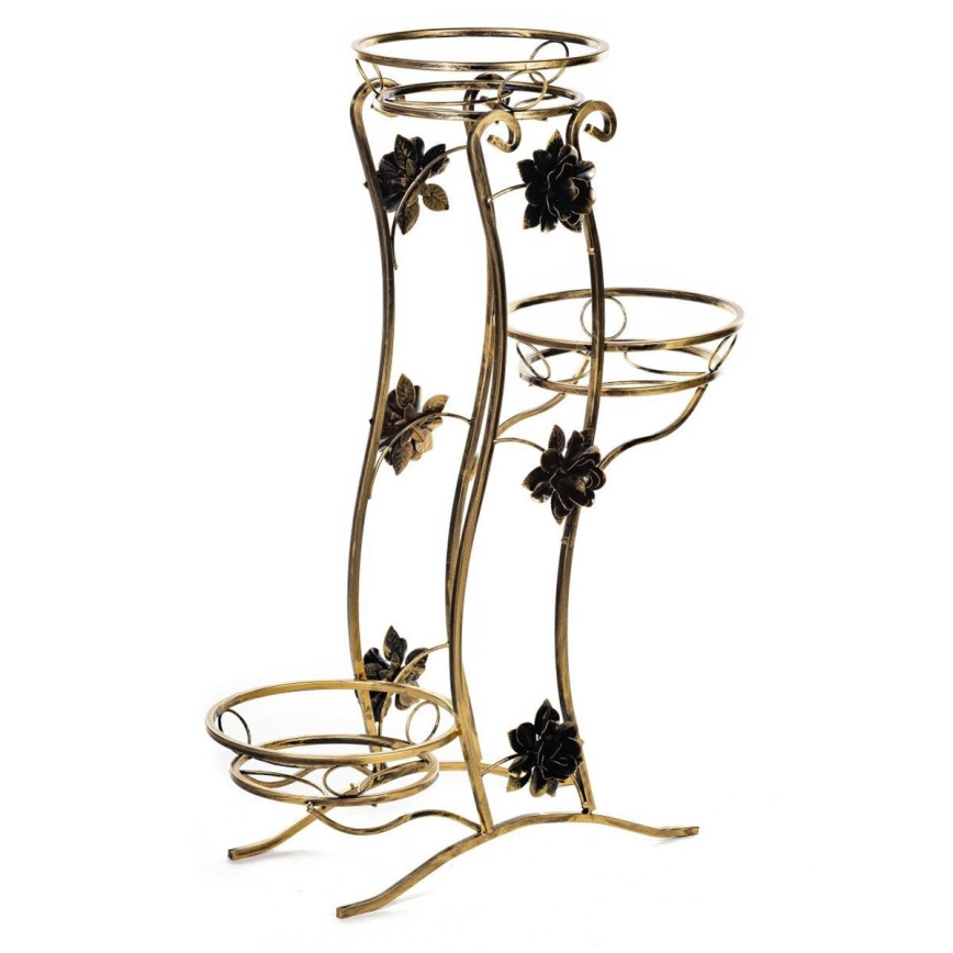 Bloemen standaard 100x70 cm goud