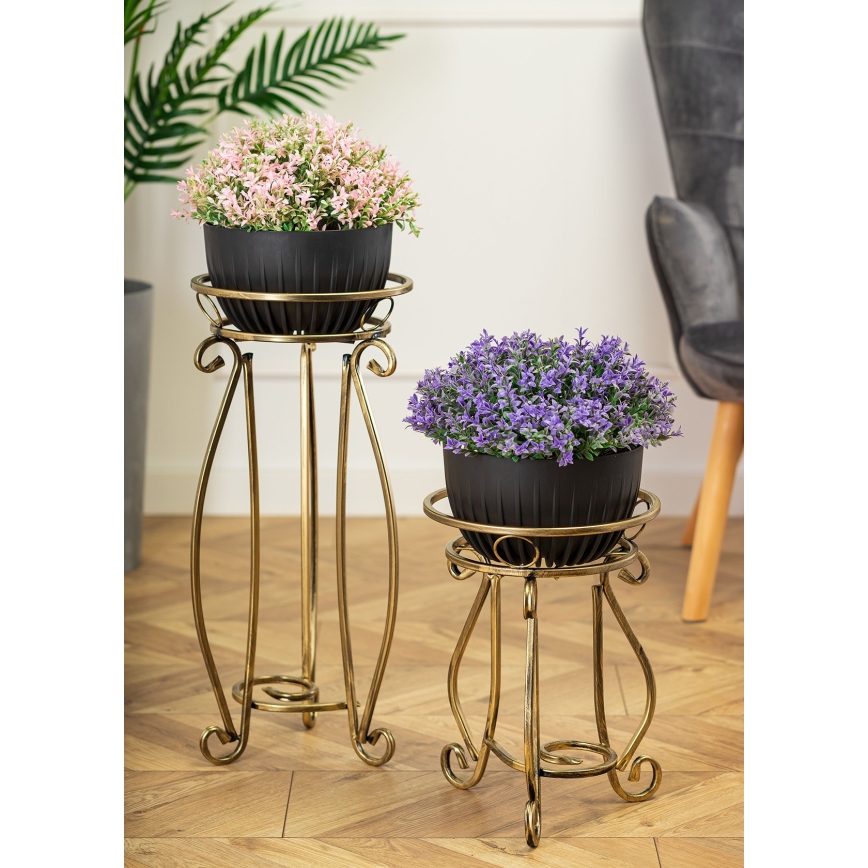 Bloemen standaard 37x29 cm goud
