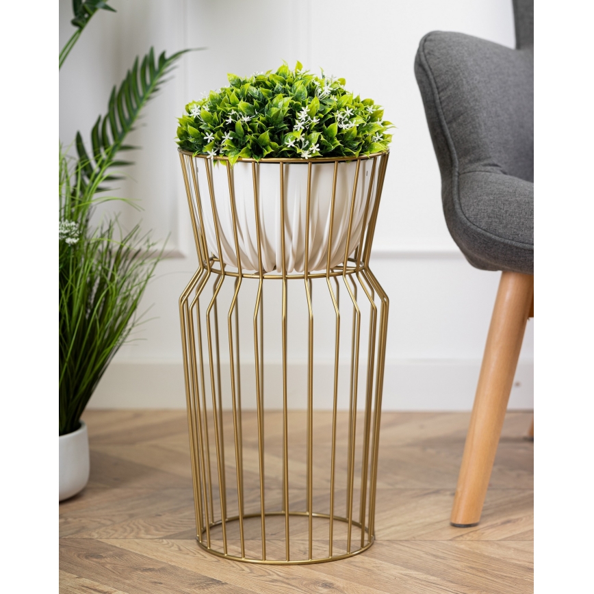 Bloemen standaard 50x26 cm goud