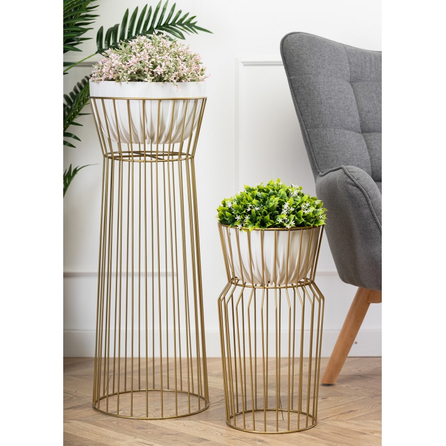 Bloemen standaard 50x26 cm goud