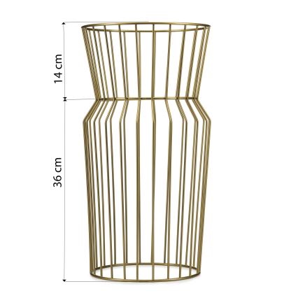 Bloemen standaard 50x26 cm goud