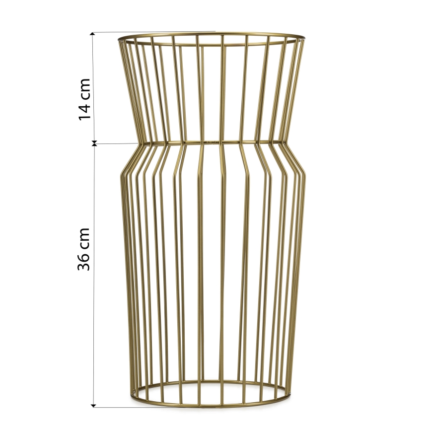 Bloemen standaard 50x26 cm goud